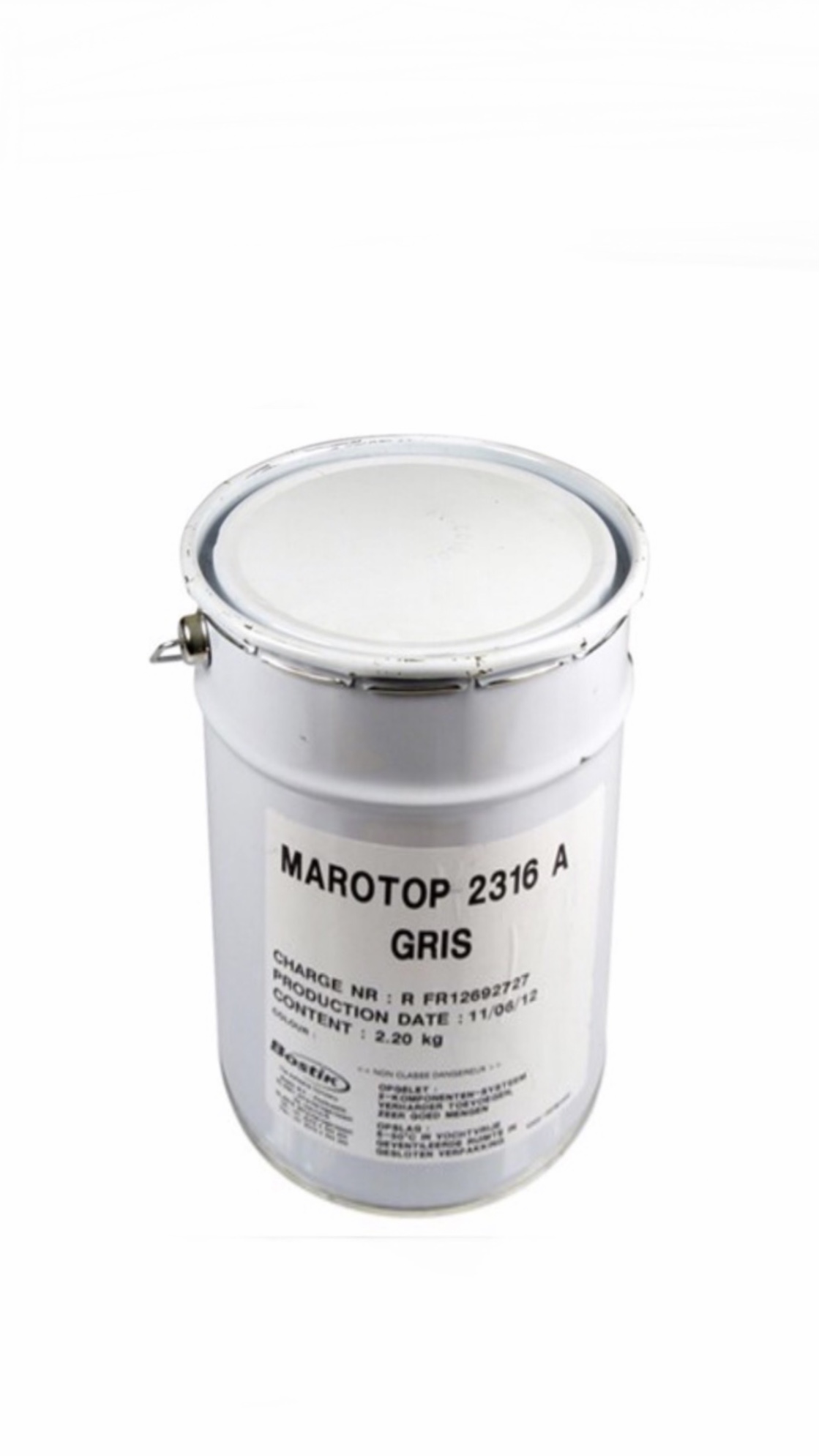 Simson Marotop 2316A grijs 2,2 kg met 1,17 kg verharder voor het fixeren van Simson Mandurax