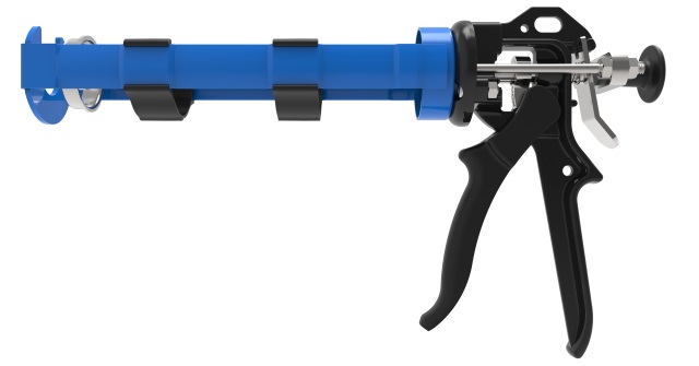 Cox kitpistool CBM 310/CPX TT P560 PP T560 dubbelloops 310ml rood of blauw (afhankelijk van de voorraad) voor 2 kokers 310ml zoals Zusex en Polyfilla W350 en W370