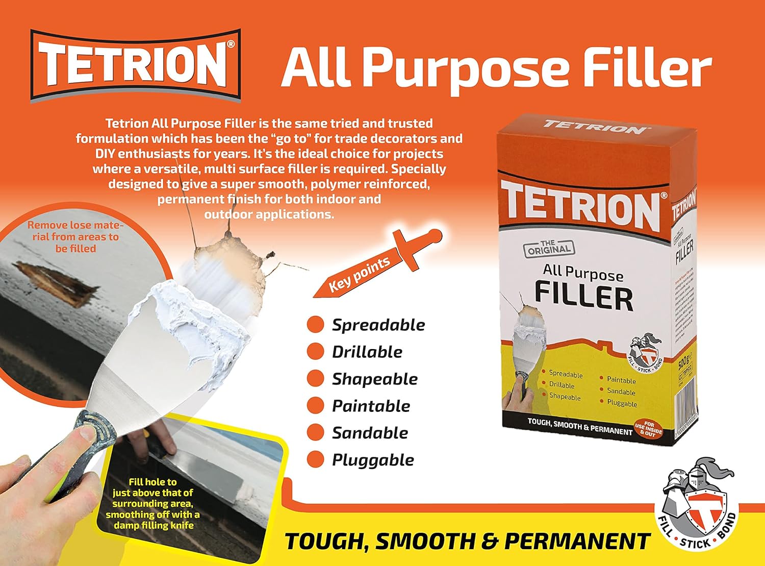 Tetrion All Purpose Powder Filler 500g