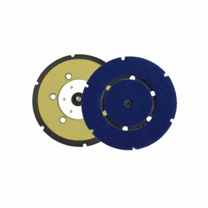 Hamach Schuurpad 150 mm hard 6 + 1 gaten easy voor schuurmachine met 5/16 aansluiting