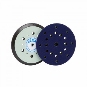 Hamach Tackup (klittenband) schuurpad 150 mm 8 + 6 + 1 gaten (zonder as)