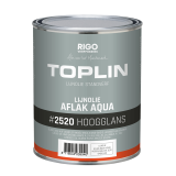 TOPLIN #2520 AQUA AFLAK HOOGGLANS (voorheen Aquamarijn LINOLUX GLANS glansverf Aqualin) watergedragen oplosmiddelvrije glansverf aflak + GRATIS MOTAS.NL katoenen tas (zolang de voorraad strekt)