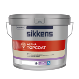 Sikkens Alpha Topcoat extreem weerbestendige zijdeglanzende buitenmuurverf lichte kleur uit wit