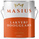 MASIUS® "ELO" premium kwaliteit lakverf hoogglans huisschilderverf in fabriekswit of lichte kleuren