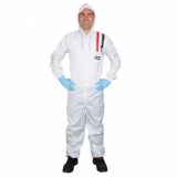 Colad antistatische carbon spuitoverall met capuchon en rits