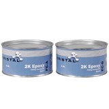 KRISTAL 2K epoxy 300-minuten 1-5cm houtrotrenovatie vulpasta compound per 2000ml - ook voor de jachtbouw - PROMO 1+1 GRATIS