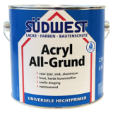 Sudwest ACRYL watergedragen Allgrund U51 grondverf voor hout en hechtlaag voor ijzer, zink, kunststof en aluminium 2500ml