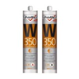 Polyfilla PRO W350 2K epoxy-vrije 30 minuten 0-1cm Sneldrogende houtreparatiepasta per 600 ml set (opvolger van Sikkens WR Fast)