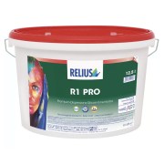 RELIUS R1 Pro zeer goed dekkende schrobvast klasse 1 extra matte Duitse muurverf met lange open tijd voor binnen o.a. plafonds per 10 liter