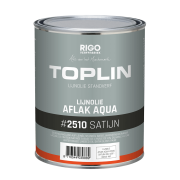 TOPLIN #2510 AQUA AFLAK SATIJN (voorheen Aquamarijn LINOLUX ZIJDE zijdeglansverf of Aqualin) watergedragen vochtregulerende zijdeglans aflak