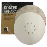 Indasa WHITE LINE Schuurschijven 225mm voor PLANEX LHS (alleen oude type), Mirka LEROS en FLEX Giraffe langnek schuurmachines P120 per 50 schijven