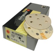 Indasa Plus Line schuurpapier schijven 90mm met 7 gaten past op ROTEX 90 per 50 of 100 stuks