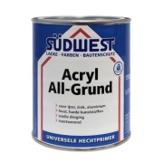 Sudwest ACRYL watergedragen Allgrund U51 grondverf en hechtlaag voor hout, ijzer, zink, kunststof en aluminium per 750ml