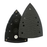 Hamach rubberen schuurzool inclusief gelijmd klittenband voor Hamach VH 91/914 V en RUPES LS90/LS91 en Atlas Copco VS11D delta - BETREFT ZOOL UIT GOEDE BATCH