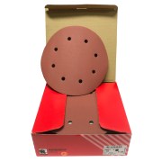 Indasa Red Line klittenband discs 200-203mm klittenband schuurschijven met 8 gaten 50 stuks