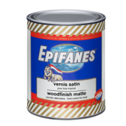 Epifanes Woodfinish Matte met UV filter vernis voor teak, eiken en overige vet- en oliehoudende houtsoorten 1000ml