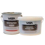 Vista Vistapox 4000 twee componenten 2K epoxy coating set voor vloeren in wijnkelders, wasinrichtingen, brouwerijen,  kerncentrales en radiologieruimten etc.
