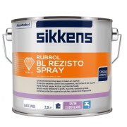 Sikkens Rubbol BL REZISTO SPRAY SATIN watergedragen zijdeglanslak kleur 2500 ml / 5000 ml