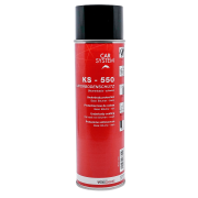 CARSYSTEM KS-550 Underbody bescherming bitumen elastische coating tegen steenslag op rubberbasis in spuitbus 500ml zwart