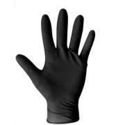 Chemsplash Pumagrip 4070 Zwart ongepoederde disposable nitrile handschoenen met nopjes voor extra grip (zwart) per 50 stuks - PROMO 4 + 1 GRATIS