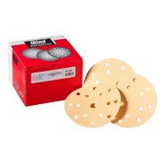 Colad of Indasa PLUS LINE klittenband discs schuurschijven 150mm met klittenband 8 + 6 + 1 gaten per 50 of 100 stuks - indien Colad niet beschikbaar ontvangt u Indasa PLUS LINE of Mirka Q.Silver