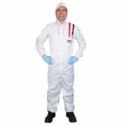 Colad antistatische carbon spuitoverall met capuchon en rits