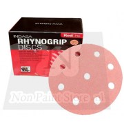 Indasa Rhynogrip RED Line klittenband discs 125mm met 8 + 1 gaten per 50 schijven