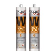 Polyfilla PRO W350 2K epoxy-vrije 30 minuten 0-1cm Sneldrogende houtreparatiepasta per 600 ml set (opvolger van Sikkens WR Fast)