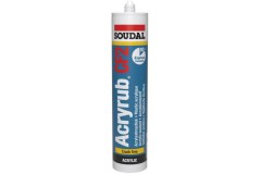 SOUDAL sneldrogende 10-minuten anti-crack acrylaatkit Acryrub CF2 overschilderbare acrylaatmastiek 310 ml wit - aantrekkelijke staffelprijzen