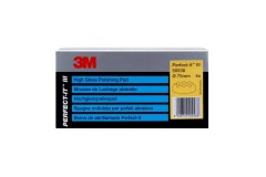 3M 50536 PERFECT-IT III GEEL WAFELPAD HIGH GLOSS 75mm per 4 stuks