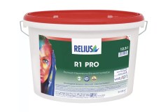 RELIUS R1 Pro zeer goed dekkende schrobvast klasse 1 extra matte Duitse muurverf met lange open tijd voor binnen o.a. plafonds per 10 liter