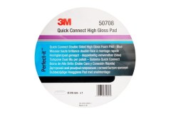 3M 50708 Quick Connect dubbelzijdige Ultrafine Blauw Poets Wafelpad 216 mm