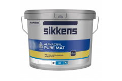 Sikkens Alphacryl Pure Mat SF extreem matte binnenmuurverf fabriekswit 10 liter