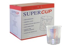 Supercup bedrukte mengbekers 650 ml per 200 stuks