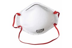 Colad professionele fijnstofmaskers met elastieken achter het hoofd stofklasse FFP2 NR per 15 stuks