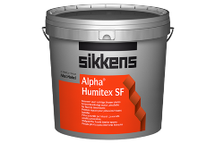 Sikkens Alpha Humitex SF matte binnenmuurverf voor vochtige ruimten in voedingsmiddelen- en zuivelindustrie per 5 liter lichte kleur uit wit