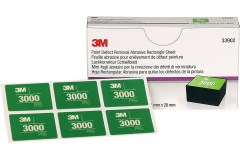 3M 33902 Paint Defect Removal 2,8 cm x 3,7 cm Abrasive Cards P3000 per 10 stuks - USA import