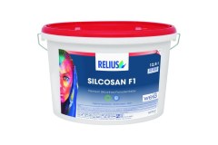 RELIUS Silcosan F1 buitengewoon mos- en algenbestendige muurverf per 3 liter of 12,5 liter