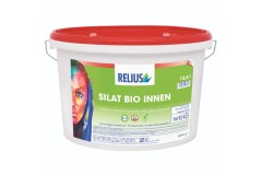 RELIUS Silat Bio Innen zeer dampopen minerale verkiezelende muurverf obv sol-silicaat wit voor binnen per 12,5 liter