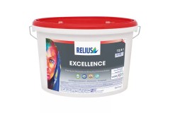 RELIUS EXCELLENCE volkomen matte anti-bacteriële reinigbare Duitse muurverf met speciale zilverionen voor o.a. keukens, woonkamers, hal en kinderkamers in NL (o.a. Rijks) en UK kleuren per 12,5 liter