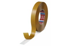 tesa 4970 dikke dubbelzijdige zelfklevende tape bestaande uit een rug van PVC-folie bruin 0,225mm dik 50 meter lang 12mm breed