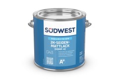 Sudwest AquaVision 2K PU Isocyanaatvrije acrylaat lak voor wanden en vloeren ZIJDEGLANS per set inclusief verharder