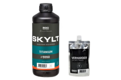 RIGOSTEP SKYLT 2K Ultramat Lak TITANIUM voor kleurverdieping van donkere houtsoorten set inclusief verharder #5550 set van 1000ml