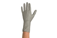 Colad disposable nitrile handschoenen extra sterk, extra dik en extra lang (grijs) per 50 stuks