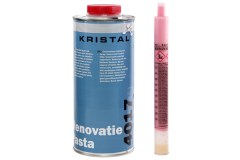 KRISTAL Renovatieplamuur 1.5kg in cartouche (indien uitverkocht ontvangt u MASIUS® Renovatiepasta 1.5kg in cartouche) met 30g verharder - aantrekkelijke staffelprijzen
