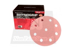 Indasa Rhynogrip RED Line klittenband discs 125mm met 8 + 1 gaten per 50 schijven