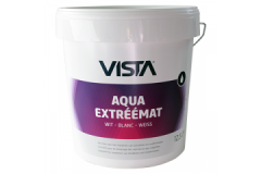 Vista Aqua Extreemat extreem diep (Edel) matte witte muurverf voor binnen per 12,5 liter - aantrekkelijke staffelprijzen