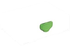 Festool Losse groene draaiknop voor Festool SYSTAINER Sluiting SYS TL kpl- SG2-T01-002