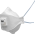 3M 9322+ Aura Stofmasker FFP2 met ventiel 9322+ per stuk