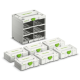 Festool Systainer3 Rack SYS3-RK/6 M 337-Set inclusief 6 mini-systainers